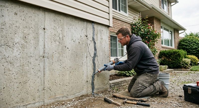 Foundation Crack Sealing
