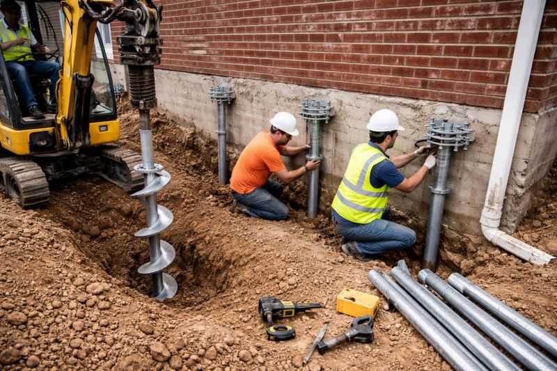 Helical Piers Installation in San Antonio, TX