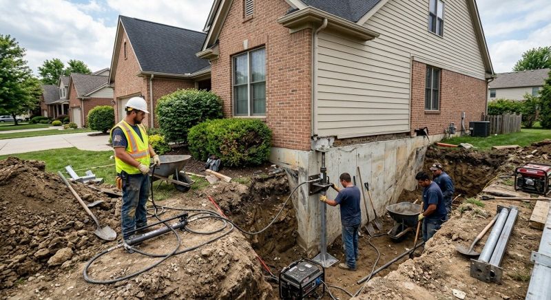 Sinking Foundation Repair in Boerne, TX