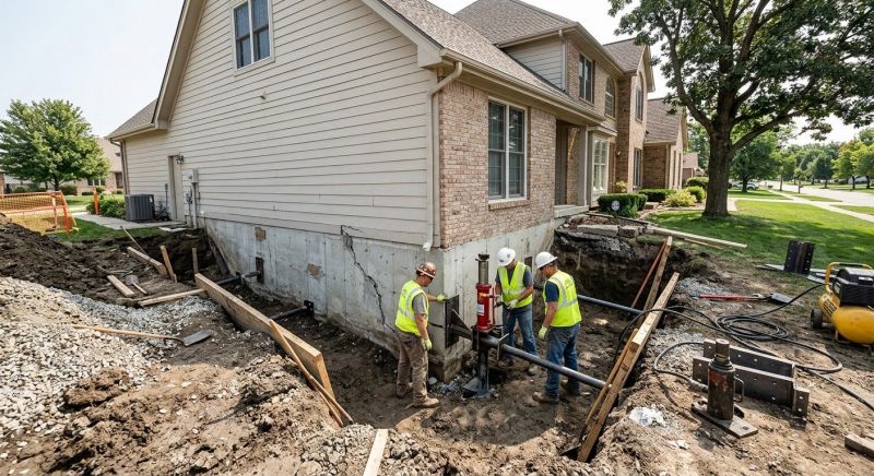 Sinking Foundation Repair in Somerset, TX