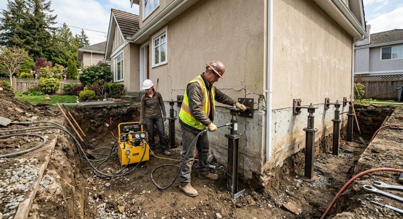 Sinking Foundation Repair in Von Ormy, TX