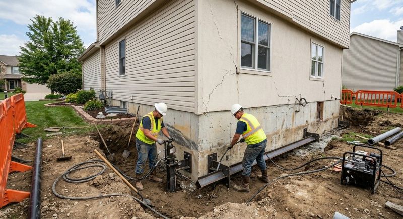Sinking Foundation Repair in Von Ormy, TX